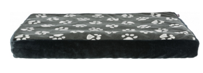 Coussin pour animaux, noir avec pattes grises, Trixie