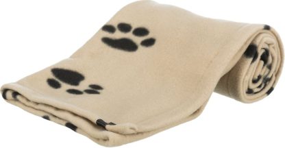 Couverture Barney pour animaux beige avec motif de pattes, très grande, Trixie