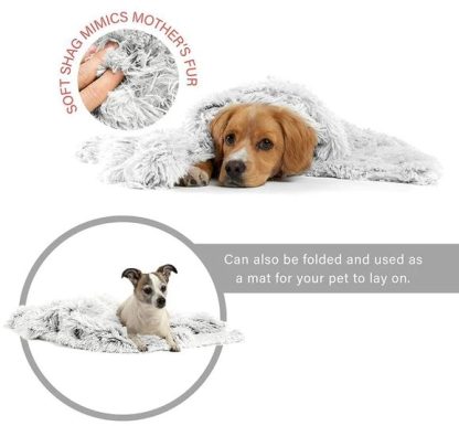 Couverture pour chiens et chats, Best Friends blanc givré